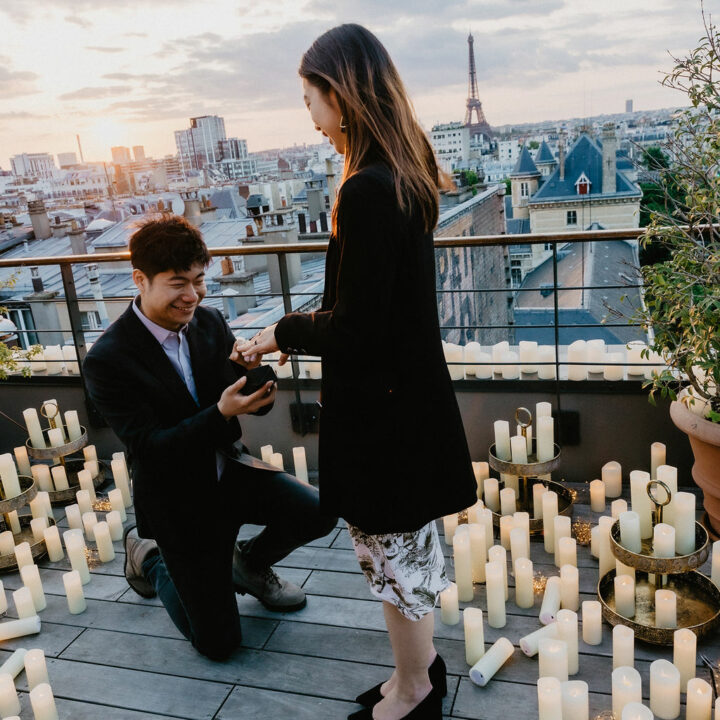 巴黎千烛求婚